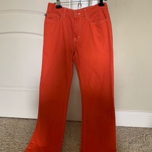 ralph lauren red flare pants